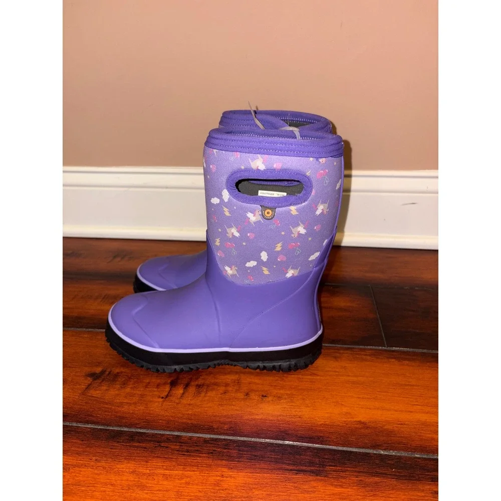 NWOT Bogs K Grasp Pegasus Waterproof Insulated Winter Boots Kids 4 79112-540